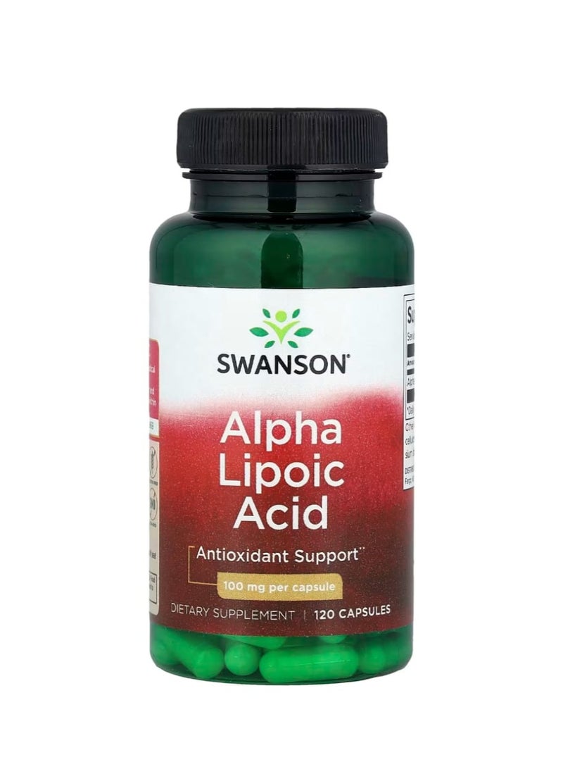 سوانسون حمض ألفا ليبويك 100 ملغ 120 كبسولة - Image 1
