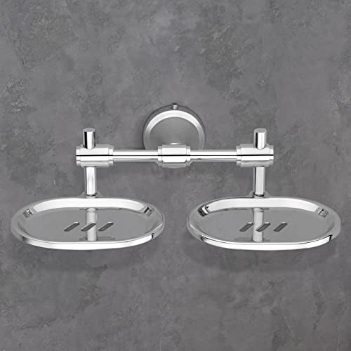 Primax Niko Stainless Steel 304 Grade Double Soap Holder for Bathroom/Soap Dish/Bathroom Soap Stand/Bathroom Accessories (Chrome) - Image 4