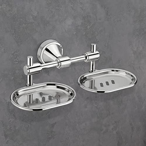 Primax Niko Stainless Steel 304 Grade Double Soap Holder for Bathroom/Soap Dish/Bathroom Soap Stand/Bathroom Accessories (Chrome) - Image 5