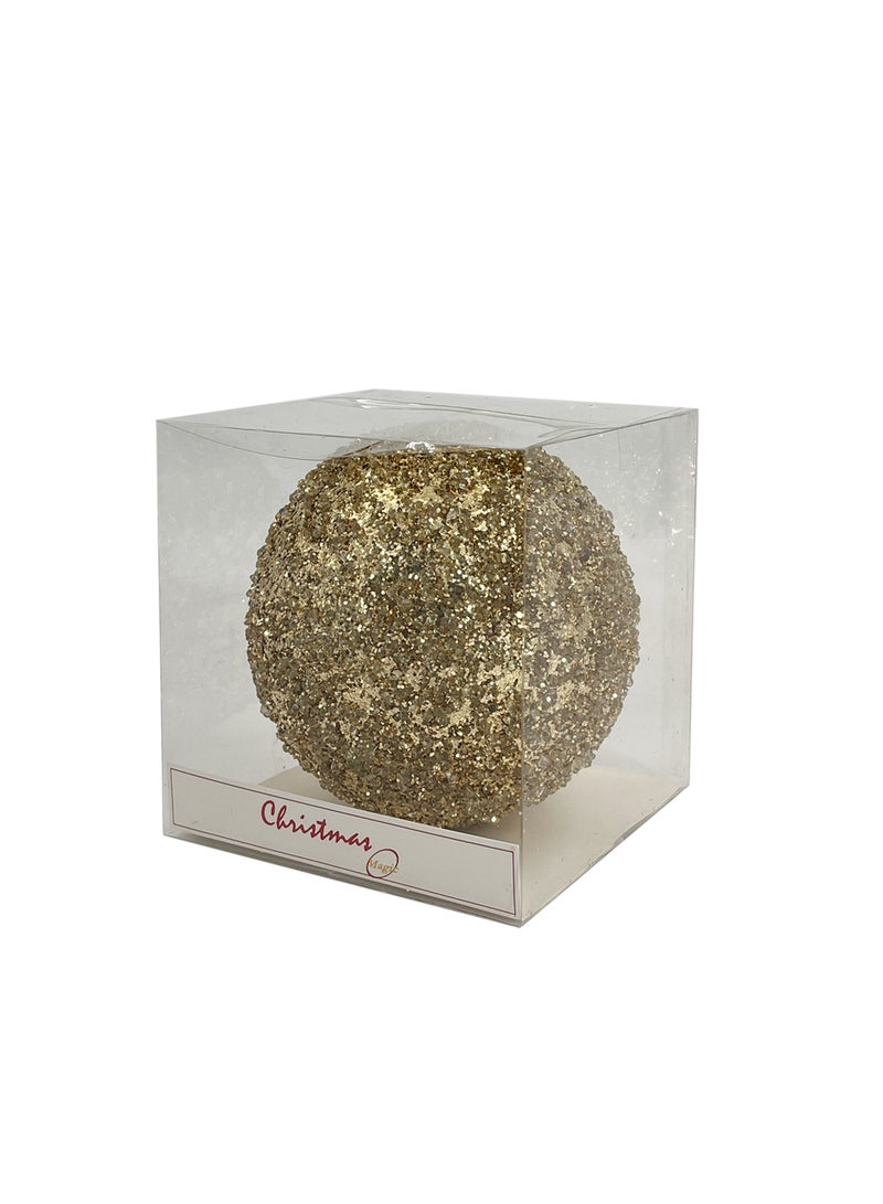 CHRISTMAS MAGIC زينة عيد الميلاد المصممة باللون الذهبي 15 سم في علبة - Image 2
