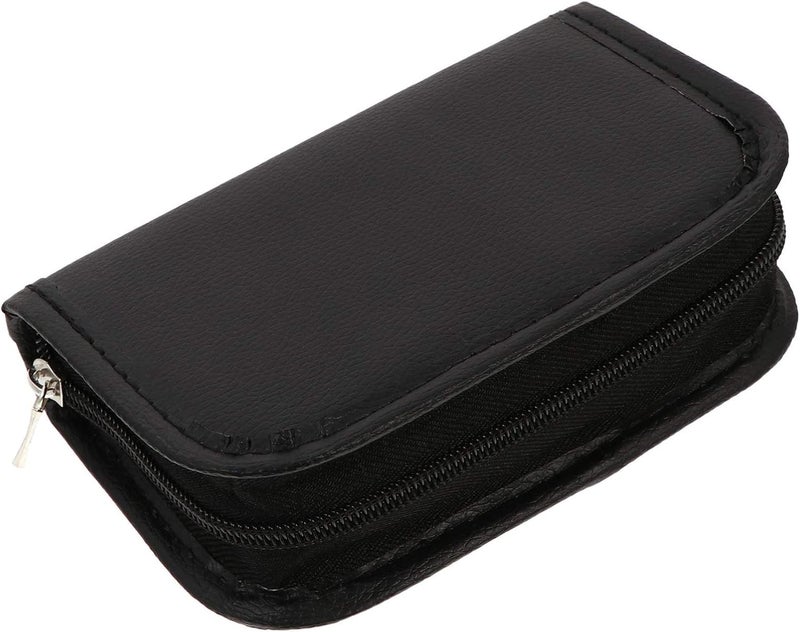 comfrt Glucose Diabetic Travel Case Portable PU Glucose Meter Carrying Bag with Mesh Pocket Pills Blood Sugar Organizer Diabetic Travel Case Supplies Black - Image 1