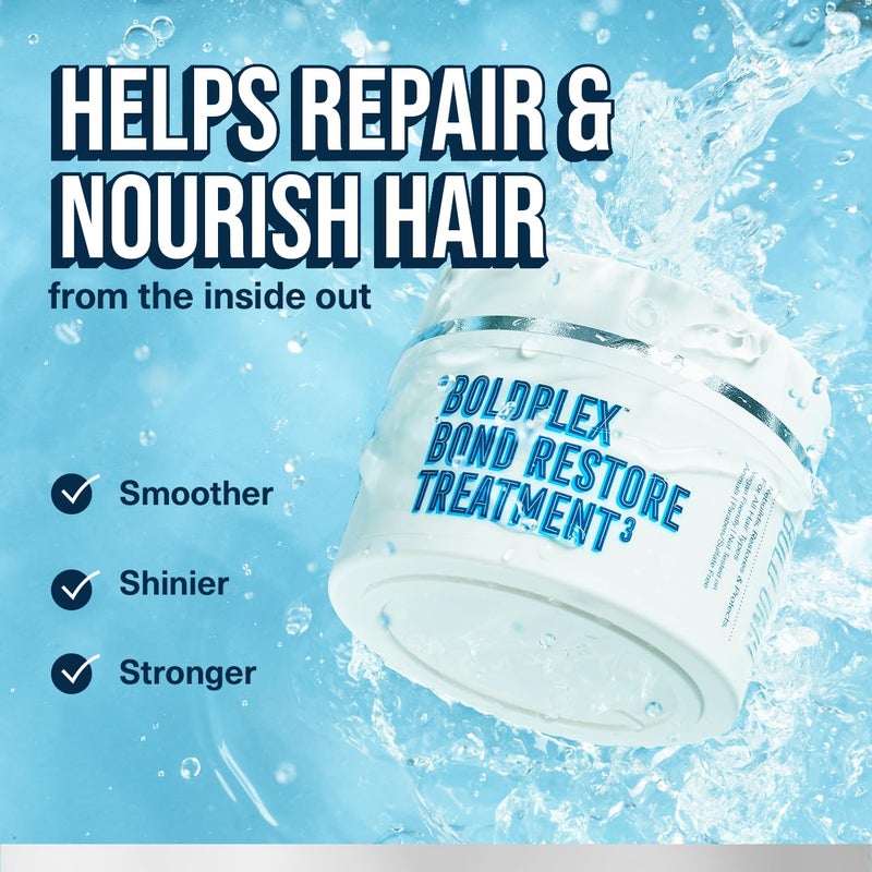 BOLD UNIQ BoldPlex Hair Mask - Bond Restore Treatment for Dry, Damaged Hair - Helps Repair & Nourish Curly, Bleached, or Frizzy Hair - Includes Rosemary Oil for Hair Growth - 6.76 Fl Oz - Image 3
