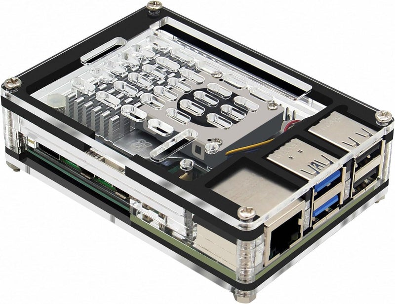 REES52 حافظة أكريليك لاب توب 9 طبقات لراسبيري باي 5 4GB/8GB (P394-A) - Image 1