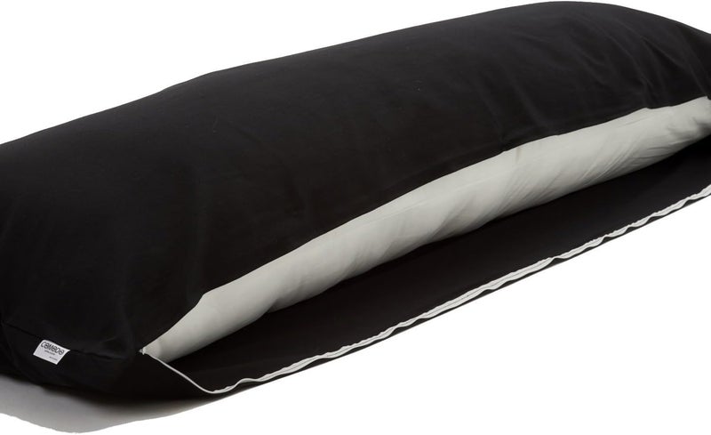 COMODO غطاء وسادة الجسم كومودو بسحاب (صنع في اليابان / 63 × 20 بوصة (160 × 50 سم) / أسود) وسادة داكيمakura (أنمي / أمومة) 100% قطن CMC9000R - قابل للغسل - Image 1