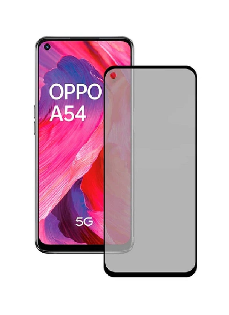 we3 Tempered Glass Screen Protector Anti-Spy Privacy Designed For Oppo A54 5G Full Screen Coverage And Bubble Free - Image 1