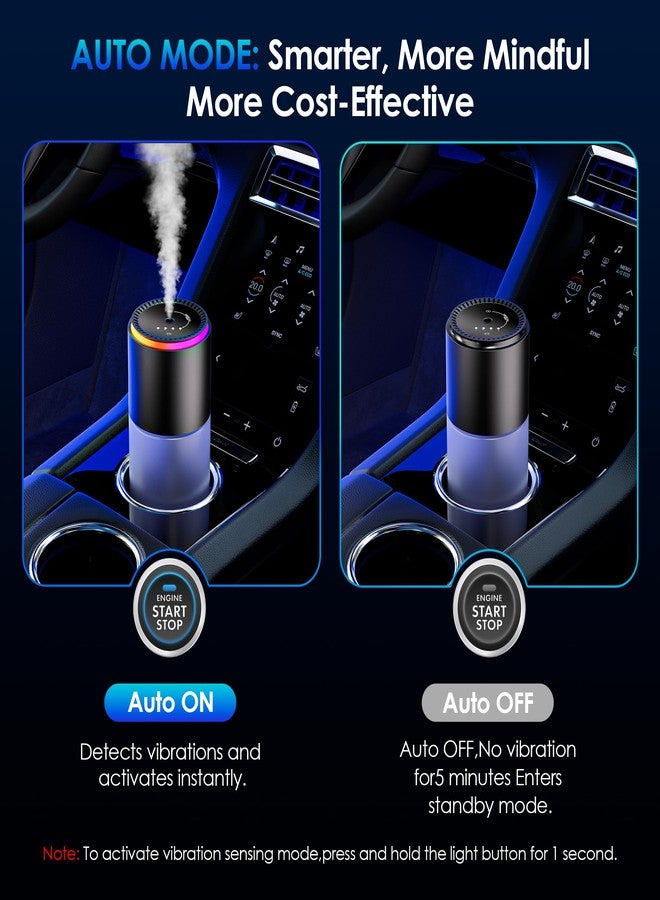 Klomsuw Car Air Freshener, Smart Car Air Freshener,car Diffuser with 150 ML (5oz) Capacity Multi-fragrance,RGB Music Syncing Light, Auto On/Off (Cologne) - Image 4