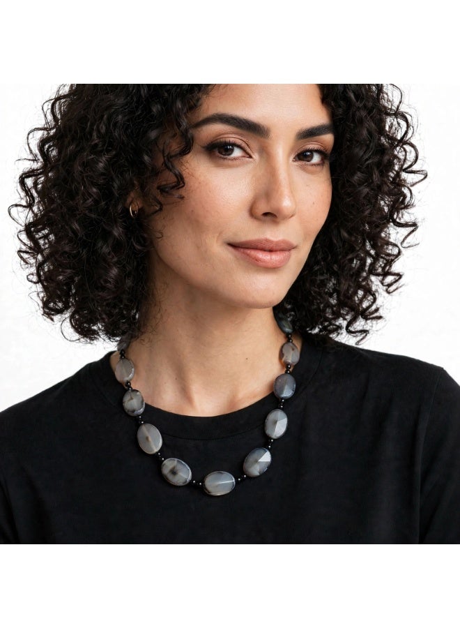 Elegant Choker gemstones necklace ( agate ) suitable for all occasions , special gift - Image 3