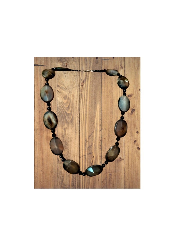 Elegant Choker gemstones necklace ( agate ) suitable for all occasions , special gift - Image 2