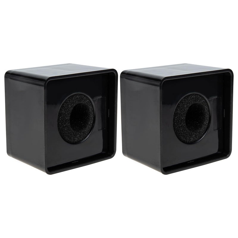 Professional Microphone Flag Station Set Of 2 ABS Plastic Mic Stand Logo Holder - Image 2