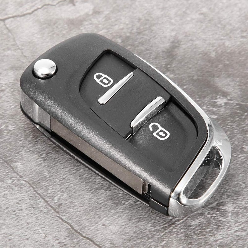 2 Button Remote Key Case Shell Cover Fit for Citroen C2 C3 C4 C5 C6 C8 – Replaces OE CE0536 – Durable ABS Material Type B Key Fob Housing for Damaged or Worn Keys (Seats Without Slots) - Image 3