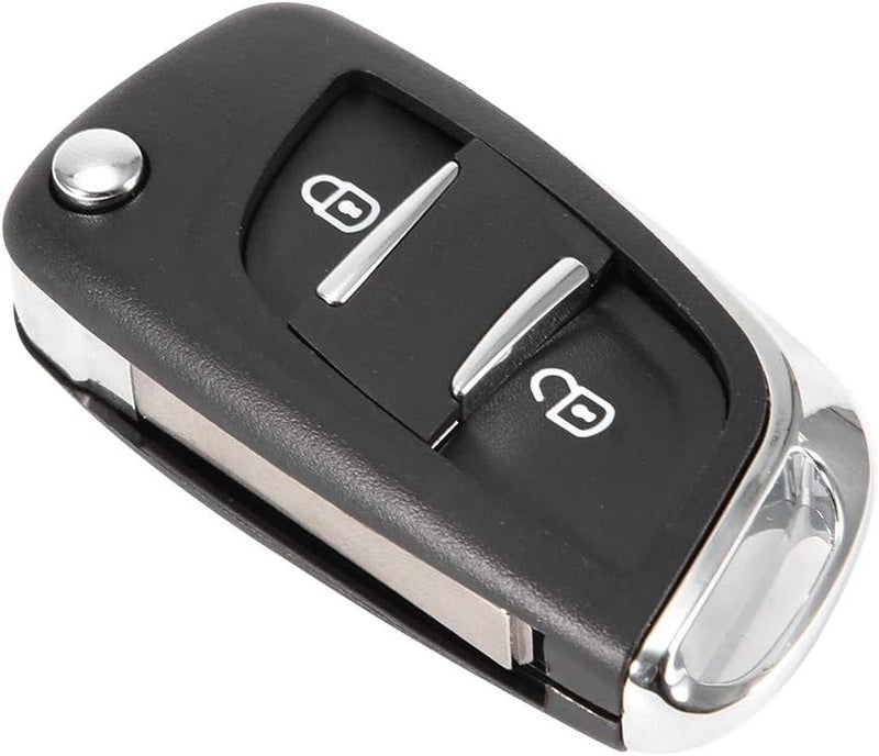 2 Button Remote Key Case Shell Cover Fit for Citroen C2 C3 C4 C5 C6 C8 – Replaces OE CE0536 – Durable ABS Material Type B Key Fob Housing for Damaged or Worn Keys (Seats Without Slots) - Image 2