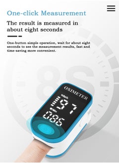 Urit Finger Clip Oximeter, Portable LED Screen Heart Rate Monitor, for Sports Enthusiasts Medical Blood Oxygen Saturation Detection  - Image 4