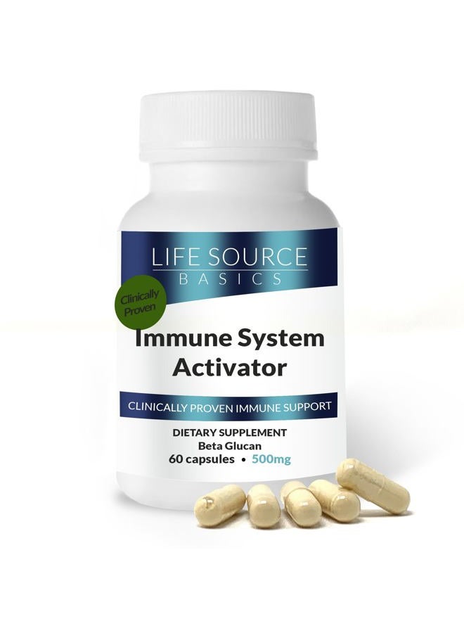 Life Source Basics (WGP بيتا جلوكان) ، منشط جهاز المناعة ، 500 ملغ ، 60 كبسولة - Image 1