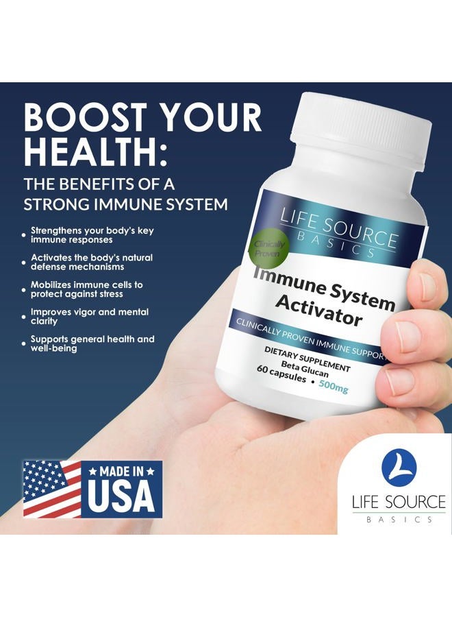 Life Source Basics (WGP بيتا جلوكان) ، منشط جهاز المناعة ، 500 ملغ ، 60 كبسولة - Image 5
