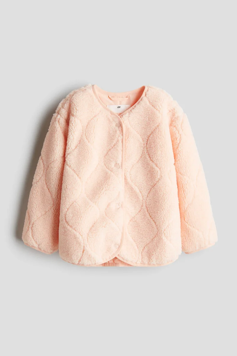 اتش اند ام Quilted teddy jacket