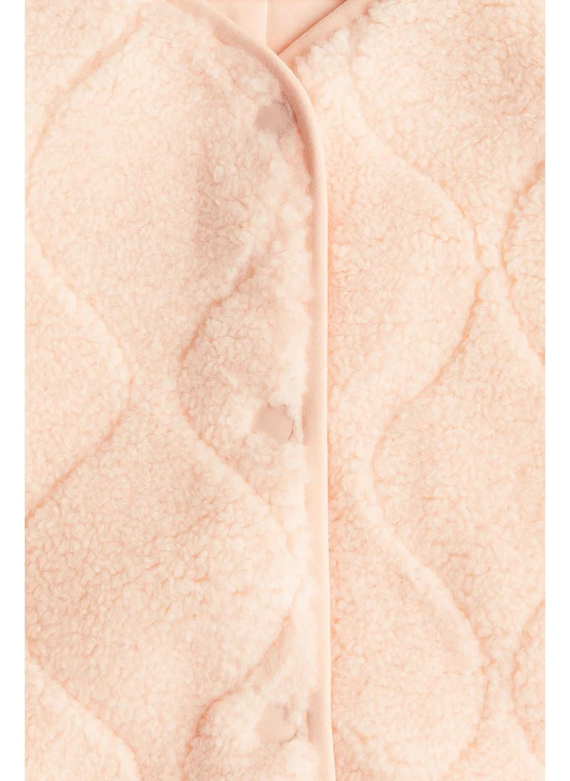 اتش اند ام Quilted teddy jacket