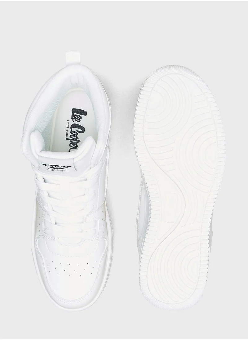 لي كوبر Lace Up High Top Sneakers