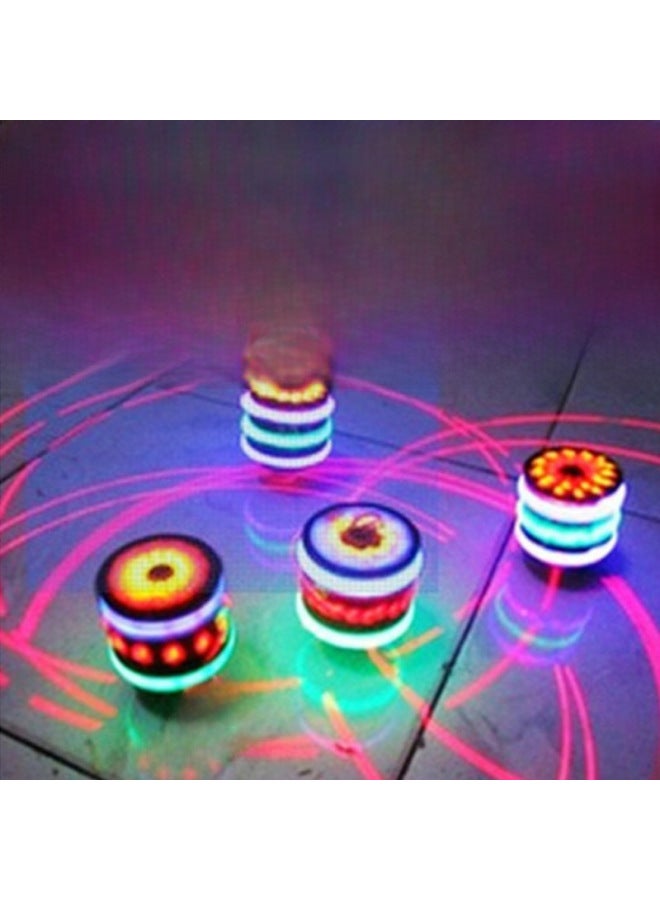 Children's Luminous Gyro Toy Batch Flash Magic Rotating Colorful Light Music Night Market Stall Stall Wholesale-Color:Luminous Lotus Gyro Mixed Hair (800 PCs/Box)-Specifications:TL  - Image 3