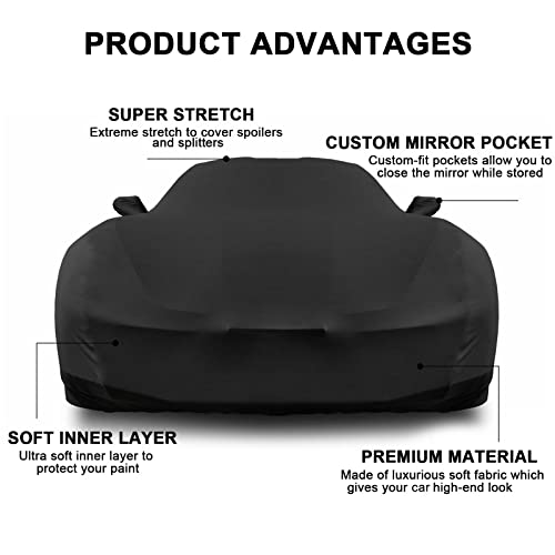 SPORTULI Indoor Car Cover Replace for 1998-2025 Porsche 911 (991/992/996/997 Series), Luxurious Soft Stretch Satin Custom-fit Indoor Car Cover for Dust-Proof, Underground Garage, Car Show (911) - Image 3