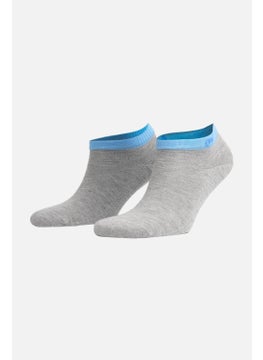Mısırlı Egyptian Women's Cotton Single Koncu Colorful Gray Summer Booties Socks M 70201 G  - Image 1