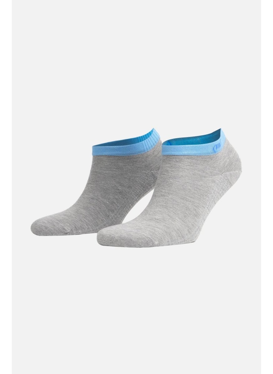 Mısırlı Egyptian Women's Cotton Single Koncu Colorful Gray Summer Booties Socks M 70201 G  - Image 1