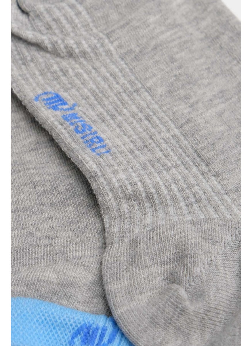 Mısırlı Egyptian Women's Cotton Single Koncu Colorful Gray Summer Booties Socks M 70201 G  - Image 3