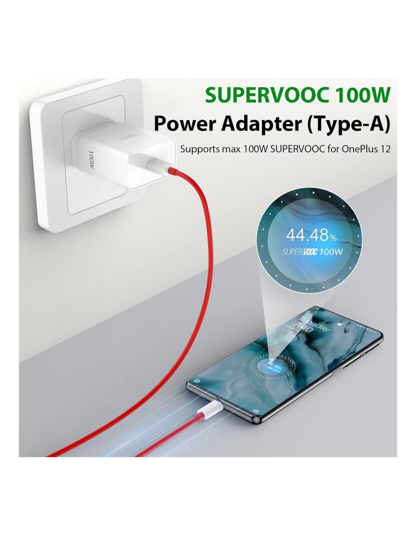 شاحن 100 واط لهاتف Oneplus 14 13 12 13R 11، شاحن Supervooc 80 واط Warp 65 واط 30 واط لهاتف Oneplus 10 9 Pro 12R 10T 10R 8T 8 7T 7 Pro Open Pad Nord CE 3 4 N30 N20 N10 9R One Plus Oppo Realme شحن سريع كابل بطول 3.3 قدم - Image 2