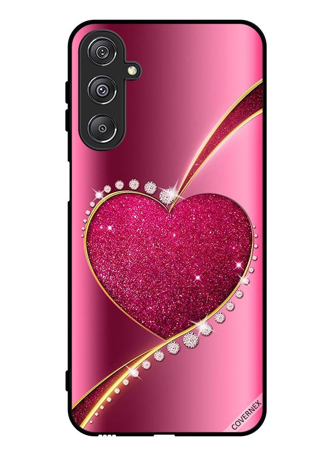 Covernex Protective Case Cover For Samsung Galaxy M34 5G Diamond Glitter Heart - Image 1