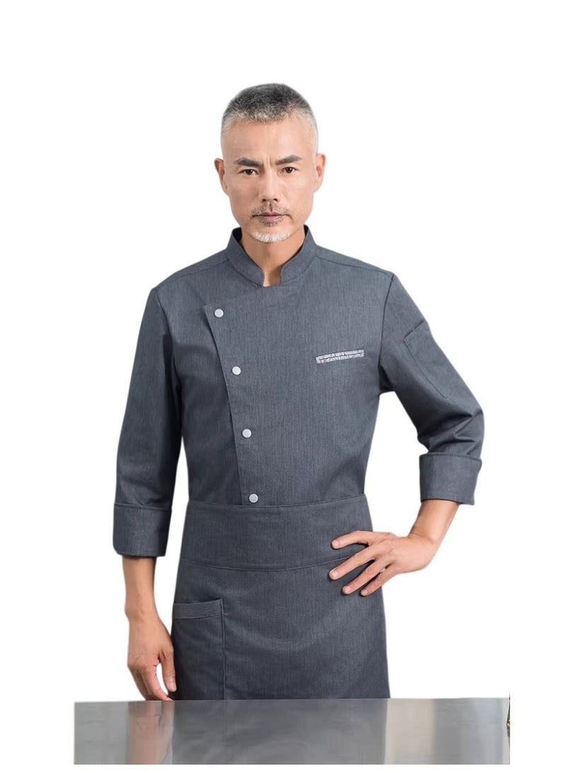 KUYING New Chef Workwear Top+Apron Set - Image 1