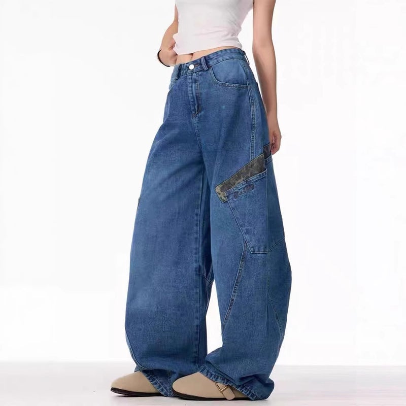 Unisex Classic Denim Jeans Loose Fit Daily Outdoor Wear - Image 4