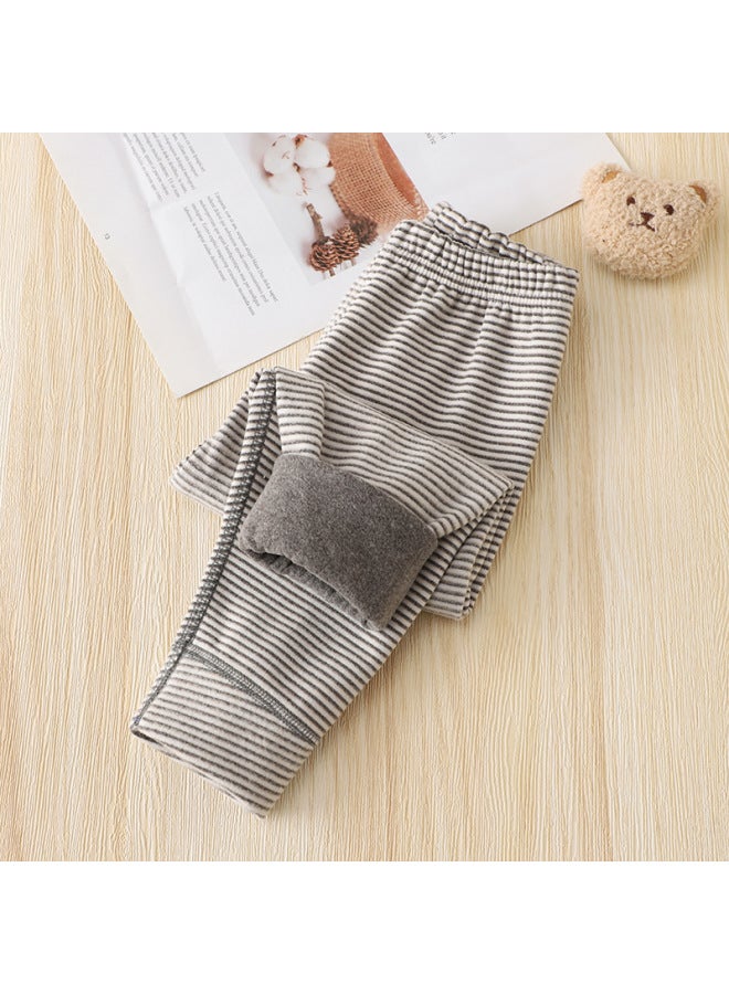 Children's School Uniform Essentials: Girls' Inner Leggings, Boys' Seamless Thickened Wool Silk Thermal Pants, Baby Autumn Pants