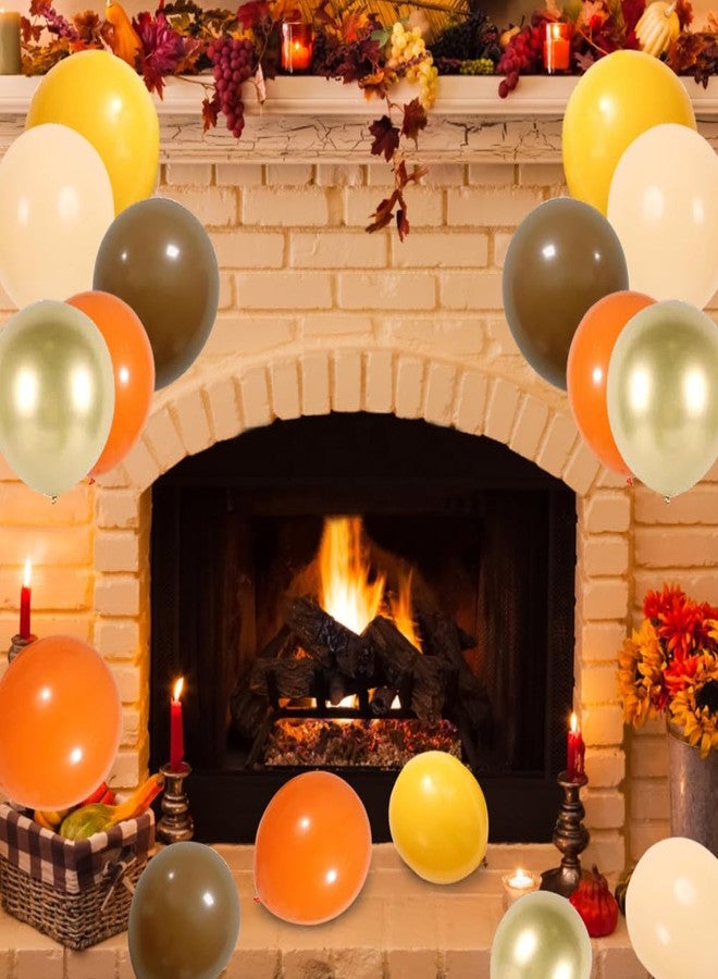duile Autumn Theme Balloons - Orange, Yellow, Gold for Baby Shower, Birthday, Wedding, Thanksgiving Party Decor - Image 4