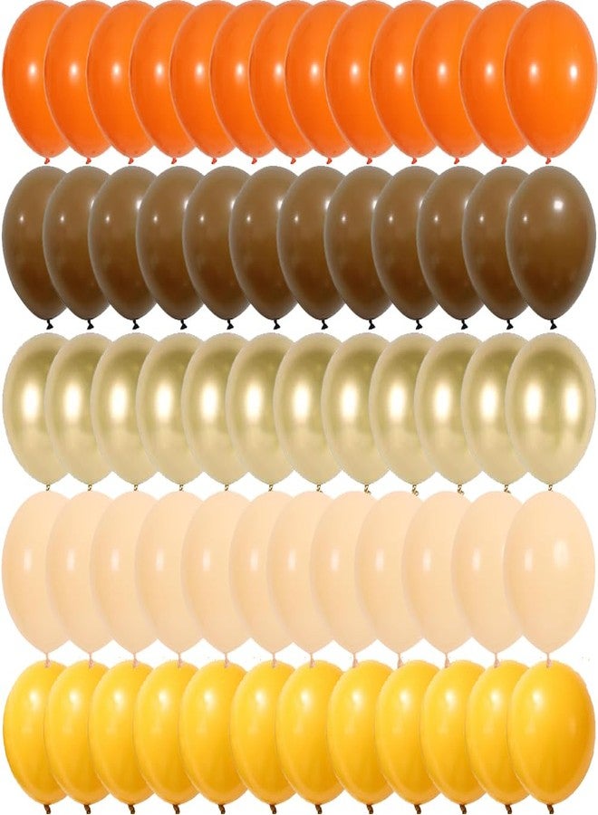 duile Autumn Theme Balloons - Orange, Yellow, Gold for Baby Shower, Birthday, Wedding, Thanksgiving Party Decor - Image 1