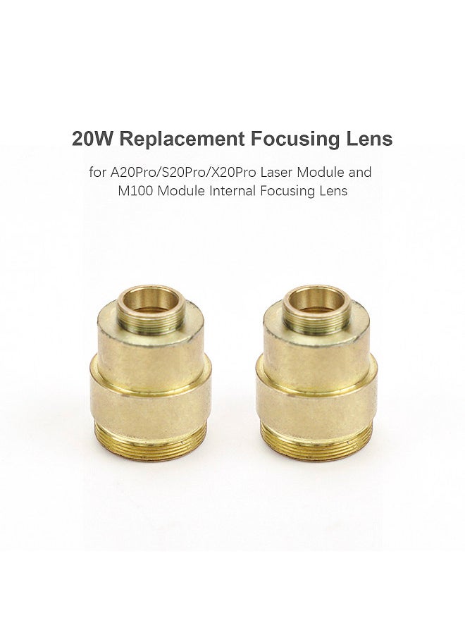 ATOMSTACK 2PCS 20W Replacement Focusing Lens for A20Pro/S20Pro/X20Pro Laser Module / M100 Module / XT30S40 Module Internal Focusing Lens  - Image 1