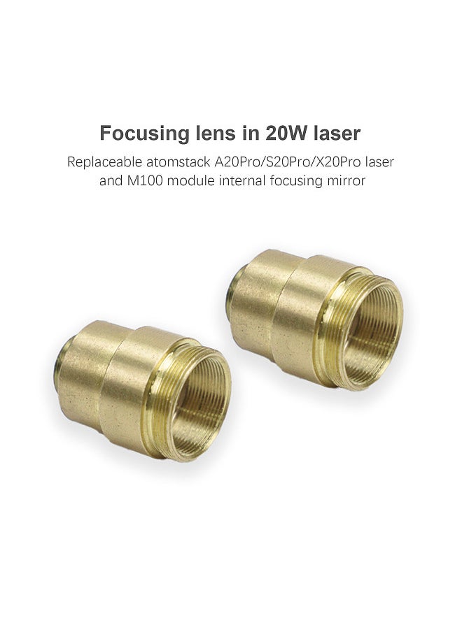 ATOMSTACK 2PCS 20W Replacement Focusing Lens for A20Pro/S20Pro/X20Pro Laser Module / M100 Module / XT30S40 Module Internal Focusing Lens  - Image 5