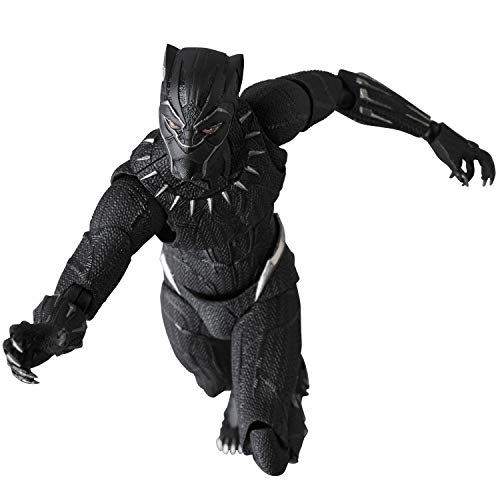 Medicom MAFEX Mafekkusu No.091 Black Panther Height Approx 160mm Painted Action Figure - Image 1