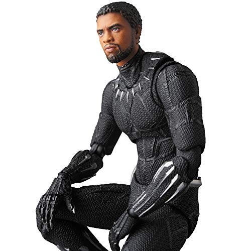 Medicom MAFEX Mafekkusu No.091 Black Panther Height Approx 160mm Painted Action Figure - Image 2