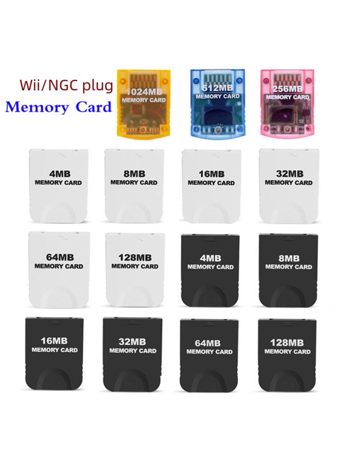 WII Memory Card NGC Memory Card GameCube GC Game Memory Card NGC Memory Card Storage Card-Capacity:64MB -- White (color Card Blister Packaging)  - Image 1