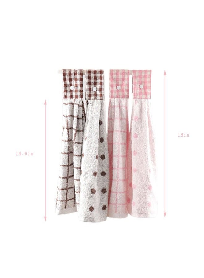 Vimeet 2 Pcs Kitchen Cotton Classical Striped Towel/Absorbent Towel/Hanging Towel/Hand Towel - Image 2