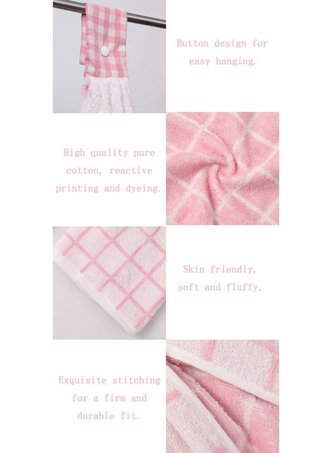 Vimeet 2 Pcs Kitchen Cotton Classical Striped Towel/Absorbent Towel/Hanging Towel/Hand Towel - Image 3