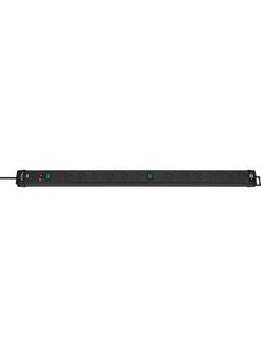 Brennenstuhl Power Extension Cord 12 Sockets 3M Long Cord Black  - Image 1