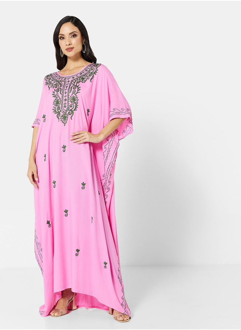 ARABIAN CLOSET EMBROIDERED KAFTAN  - Image 4