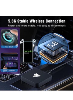 KASTWAVE Wireless Android Auto Adapter for OEM Wired Cars - Convert Factory Wired to Wireless, Plug & Play, Supports USB & Type-C Interface, Black  - Image 5