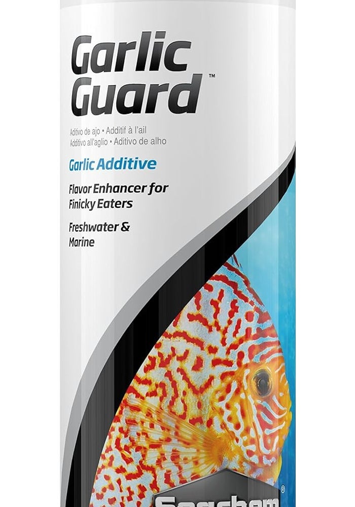 Seachem GarlicGuard 500ml - Natural Garlic Flavor Enhancer for Freshwater and Marine Fish - Image 1