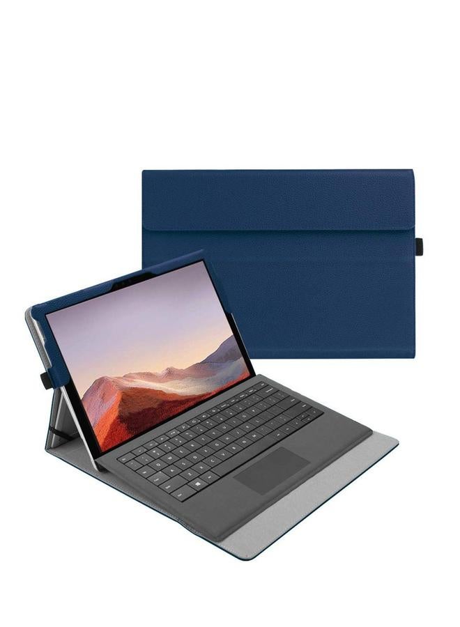 Fintie Case for Microsoft Surface Pro 7 Plus/Pro / 6 5 4 3 12.3 Inch Tablet - Multiple Angle Viewing Portfolio Business Cover, Compatible w/Type Cover Keyboard (Navy) - Image 1