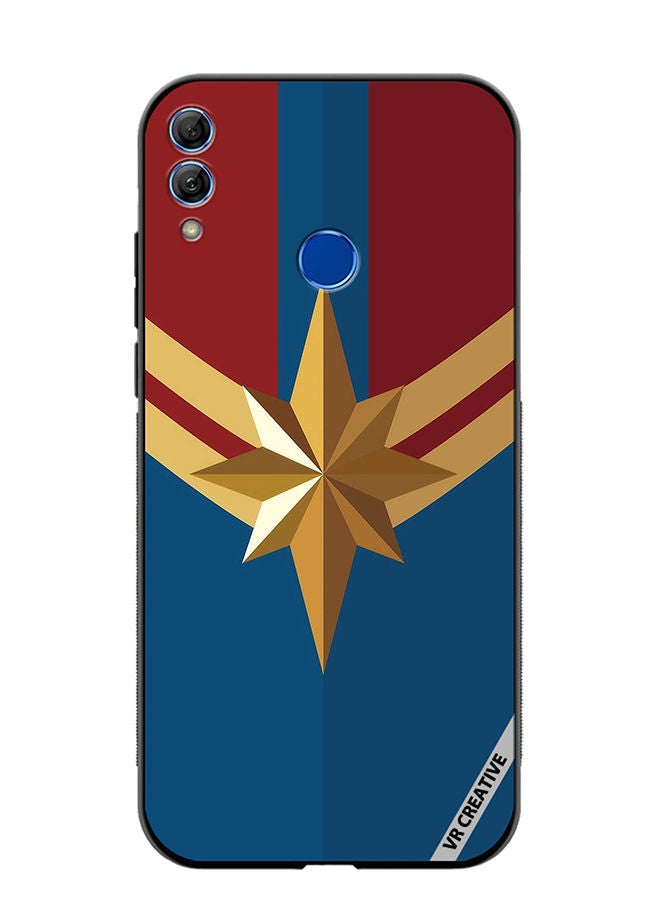 Protective Case Cover For Honor 10 Lite Captain Marvel Logo Design Multicolour