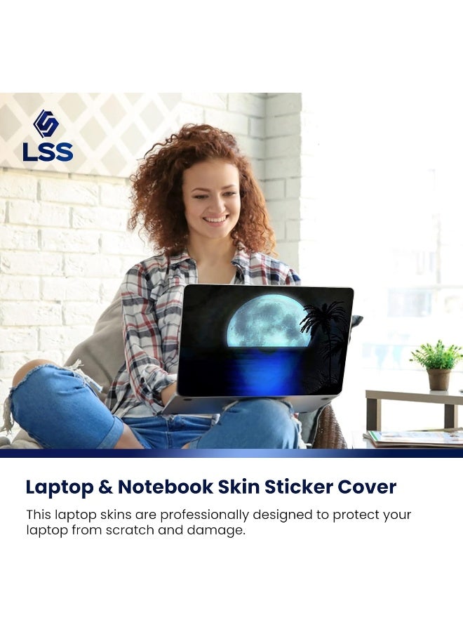 LSS Laptop 15 15.6 Skin Cover with Colorful Beach Moon Light Pattern - Image 5