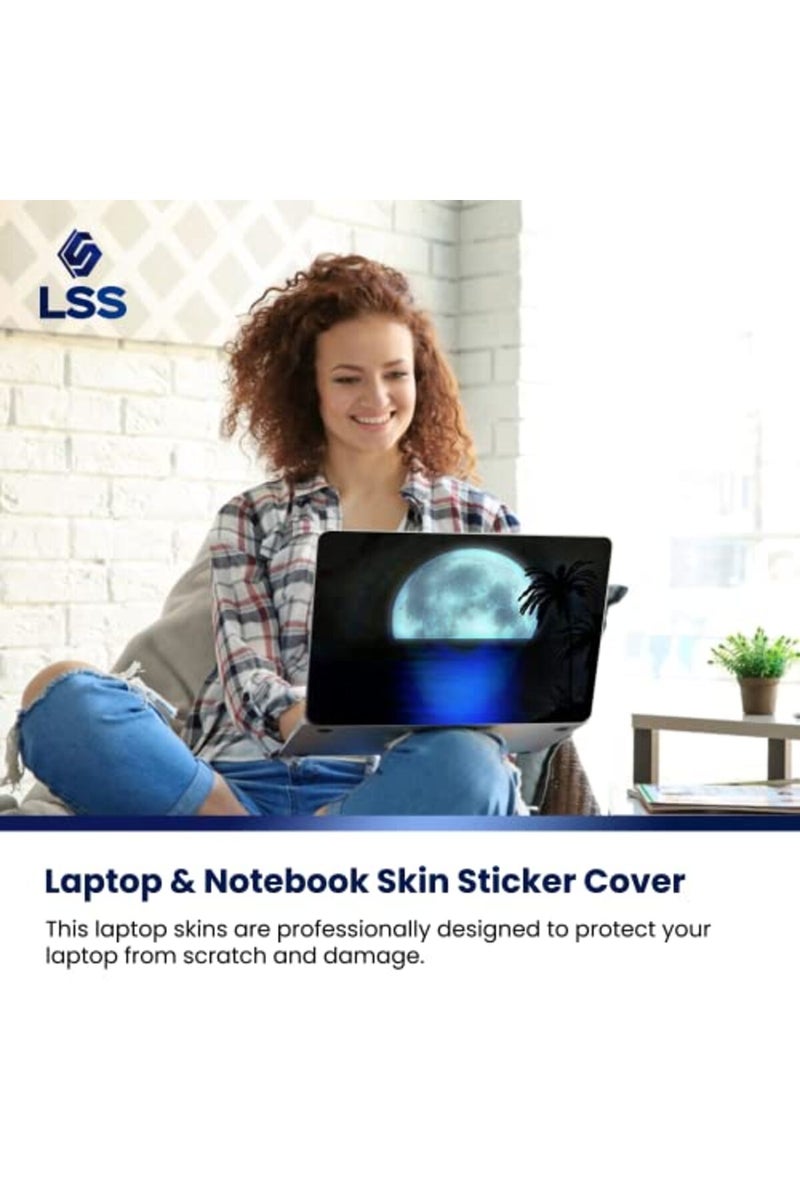 Lss غطاء لابتوب LSS 15 15.6 مع نمط ضوء القمر الشاطئي الملون - Image 5