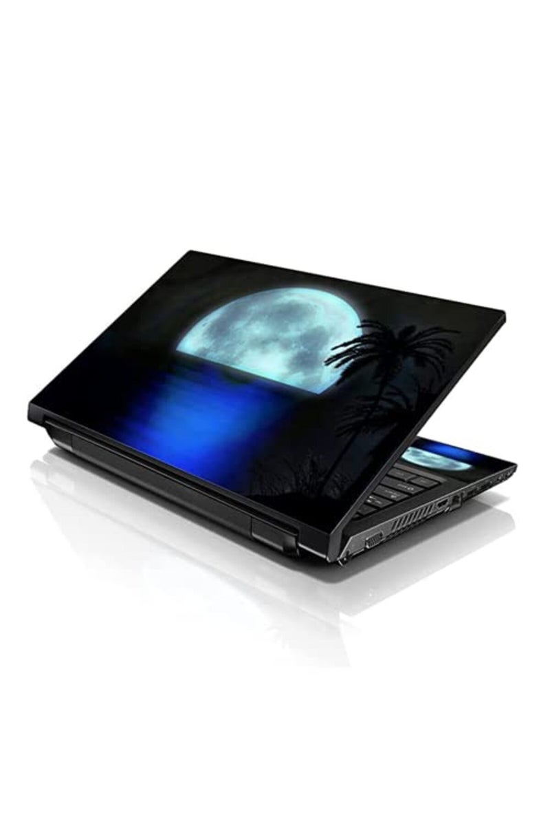 Lss غطاء لابتوب LSS 15 15.6 مع نمط ضوء القمر الشاطئي الملون - Image 1