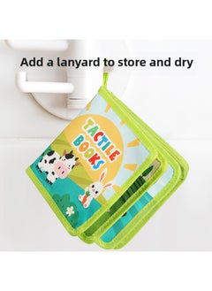 Generic Baby-Year-Old Cloth Book Early Education Baby Can't Tear Bite Tear Book Months Velcro Toy Quiet Book-Color:Animal Tail Cloth Book  - Image 5